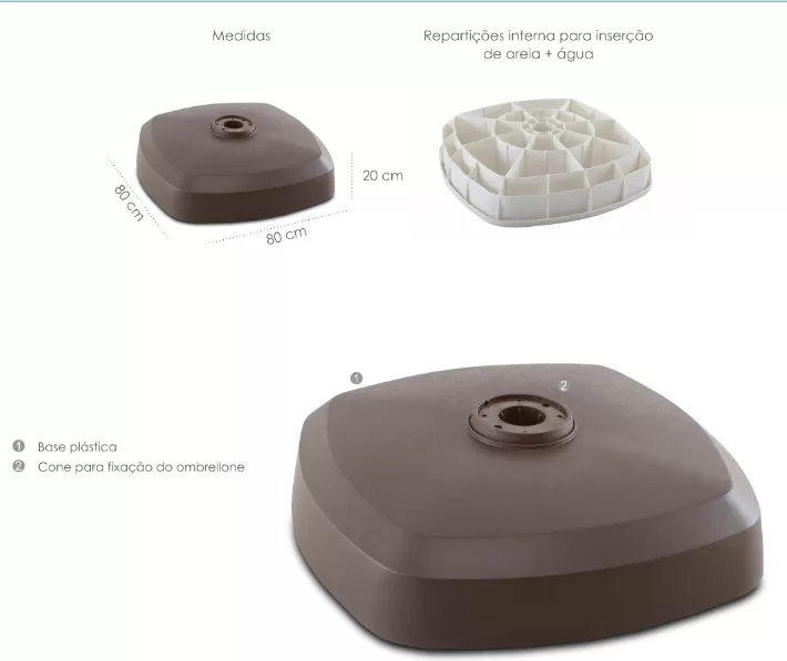 Base para Ombrelone Desmontável B6